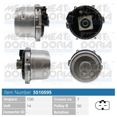 Dynamo / Alternator Meat Doria 5510595