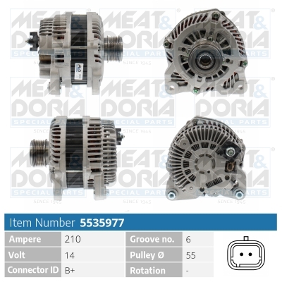 Dynamo / Alternator Meat Doria 5535977