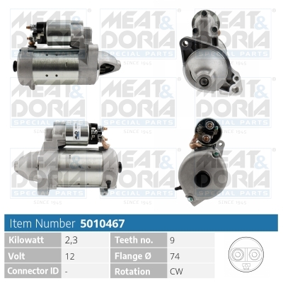 Startmotor / Starter Meat Doria 5010467