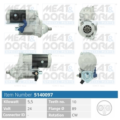 Startmotor / Starter Meat Doria 5140097
