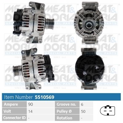 Dynamo / Alternator Meat Doria 5510569