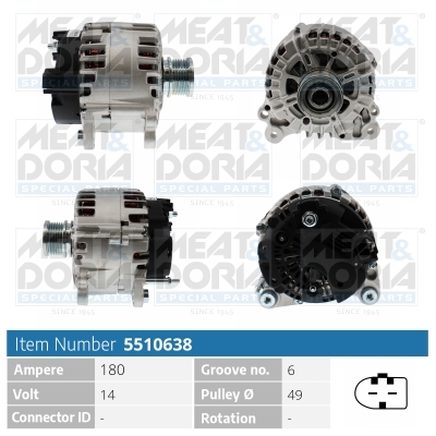 Dynamo / Alternator Meat Doria 5510638