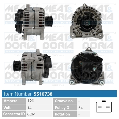 Dynamo / Alternator Meat Doria 5510738