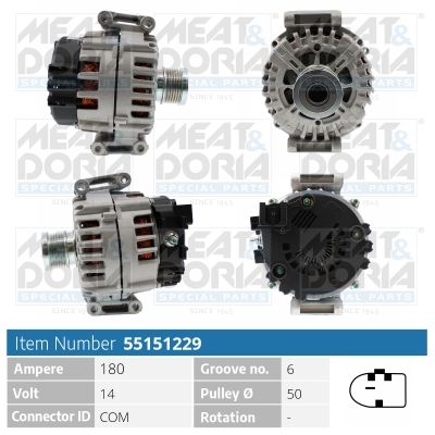 Dynamo / Alternator Meat Doria 55151229