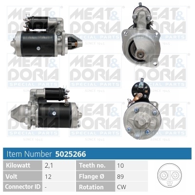 Startmotor / Starter Meat Doria 5025266