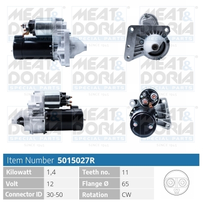Startmotor / Starter Meat Doria 5015027R