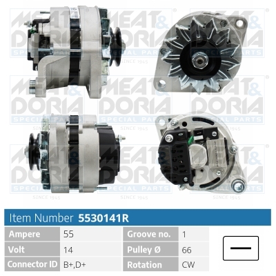 Dynamo / Alternator Meat Doria 5530141R