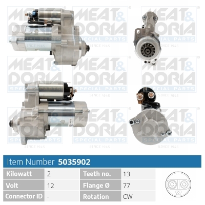 Startmotor / Starter Meat Doria 5035902
