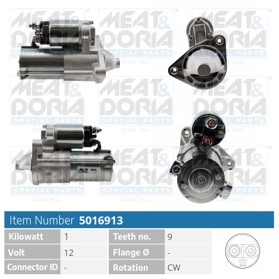 Startmotor / Starter Meat Doria 5016913