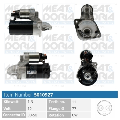 Startmotor / Starter Meat Doria 5010927