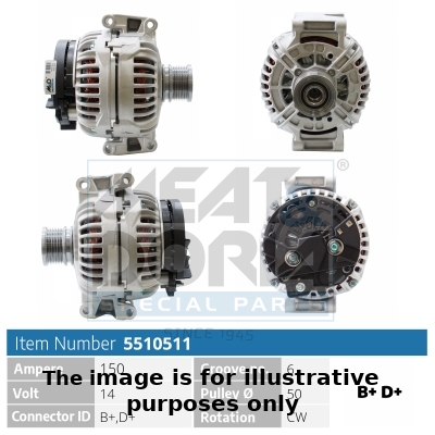 Dynamo / Alternator Meat Doria 5510511G