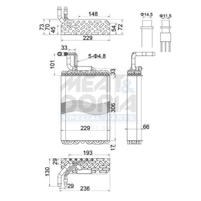 Verdamper, airconditioning Meat Doria 997002