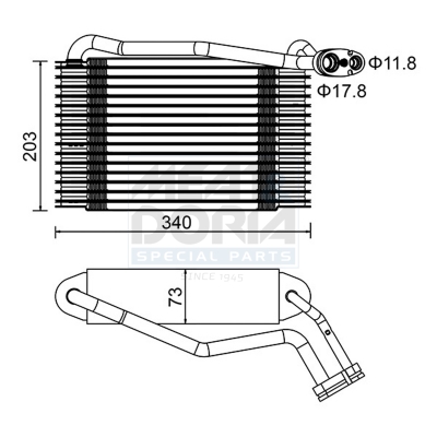 Verdamper, airconditioning Meat Doria 997008