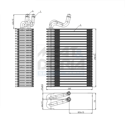 Verdamper, airconditioning Meat Doria 997010