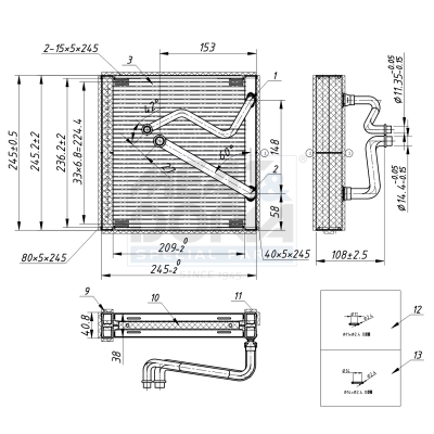 Verdamper, airconditioning Meat Doria 997013