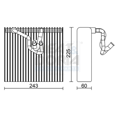 Verdamper, airconditioning Meat Doria 997026