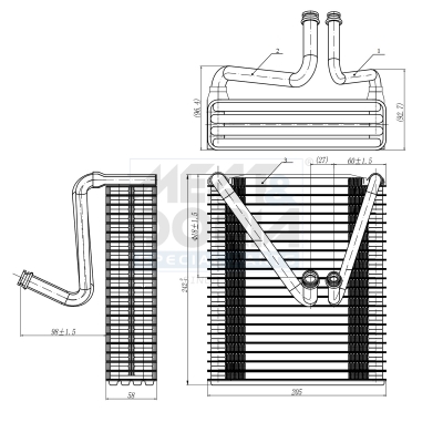 Verdamper, airconditioning Meat Doria 997034