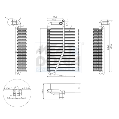 Verdamper, airconditioning Meat Doria 997044