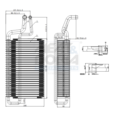 Verdamper, airconditioning Meat Doria 997072