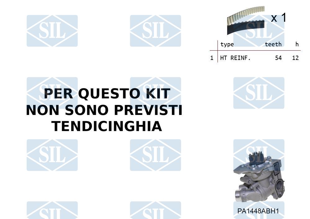 Distributieriem kit inclusief waterpomp Saleri K1PA1448ABH1