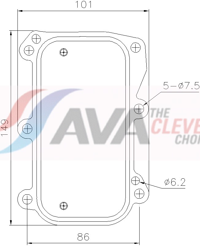 Oliekoeler, motorolie Ava Cooling MS3803