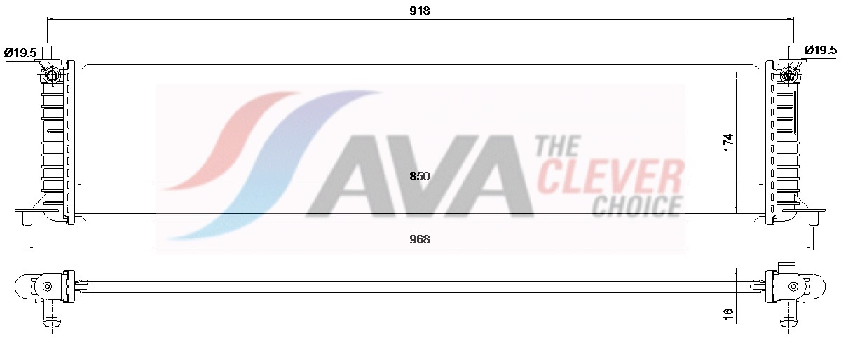 Radiateur Ava Cooling TE2004