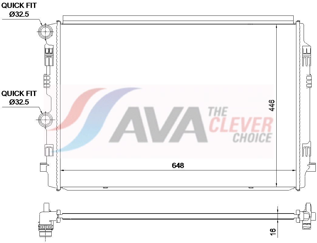 Radiateur Ava Cooling VN2464