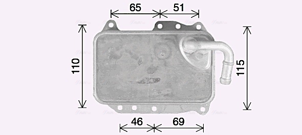 Oliekoeler motorolie Ava Cooling AI3437