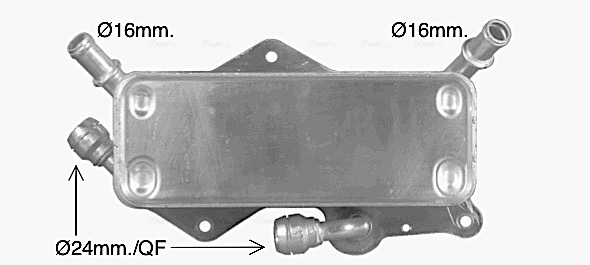 Oliekoeler motorolie Ava Cooling AI3442