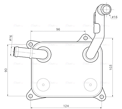 Oliekoeler motorolie Ava Cooling AI3454