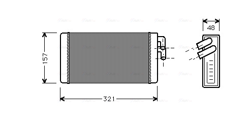 Kachelradiateur Ava Cooling AI6052