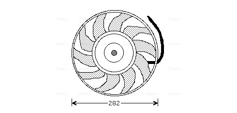 Ventilatorwiel-motorkoeling Ava Cooling AI7502