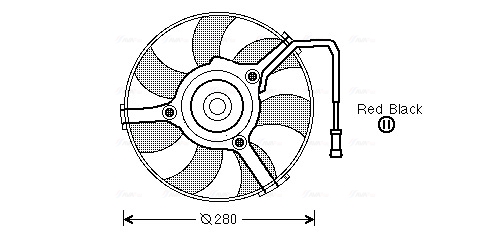 Ventilatorwiel-motorkoeling Ava Cooling AI7504