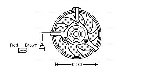 Ventilatorwiel-motorkoeling Ava Cooling AI7510