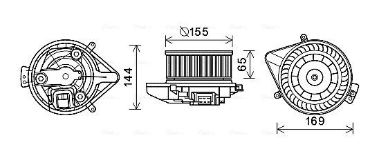 Kachelventilator Ava Cooling AI8371