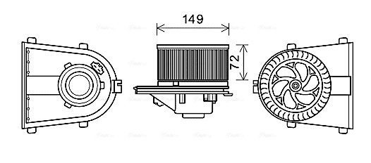 Kachelventilator Ava Cooling AI8378