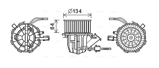 Kachelventilator Ava Cooling AI8392