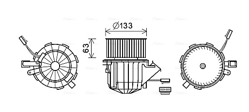 Kachelventilator Ava Cooling AI8395