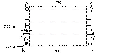 Radiateur Ava Cooling AIA2077