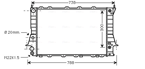 Radiateur Ava Cooling AIA2078