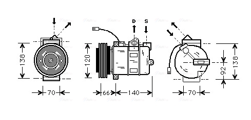 Airco compressor Ava Cooling AIAK150