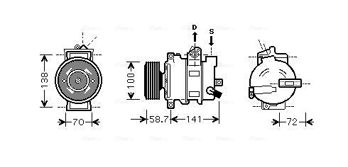 Airco compressor Ava Cooling AIAK279