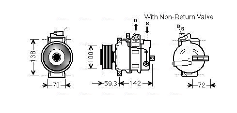 Airco compressor Ava Cooling AIAK334