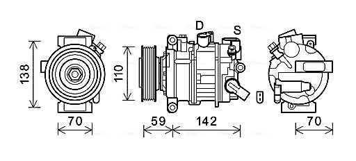 Airco compressor Ava Cooling AIAK401