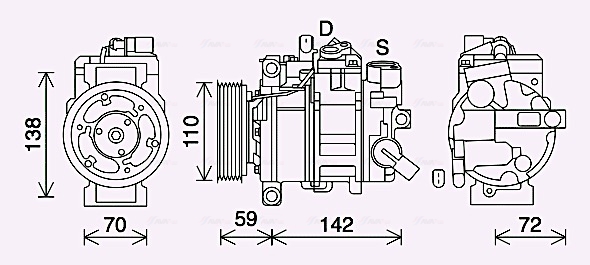 Airco compressor Ava Cooling AIAK411