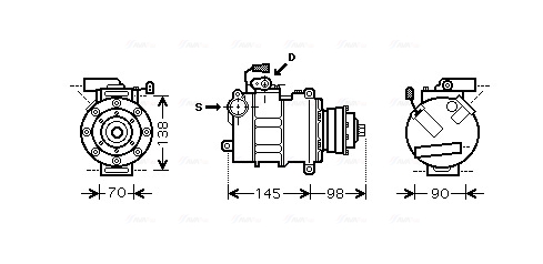 Airco compressor Ava Cooling AIK280