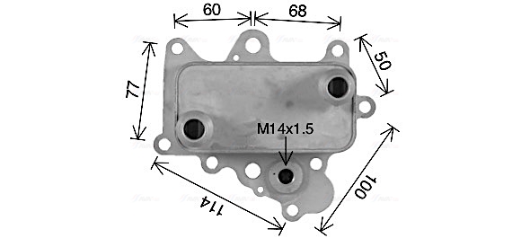 Oliekoeler motorolie Ava Cooling AL3152