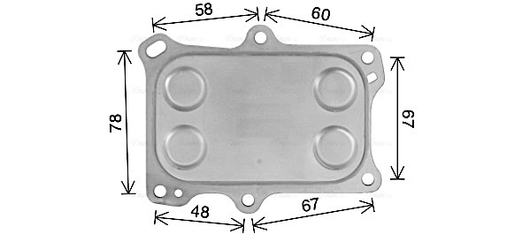 Oliekoeler motorolie Ava Cooling AL3153