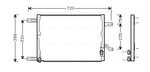 Airco condensor Ava Cooling AL5080