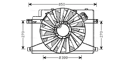 Ventilatorwiel-motorkoeling Ava Cooling AL7510